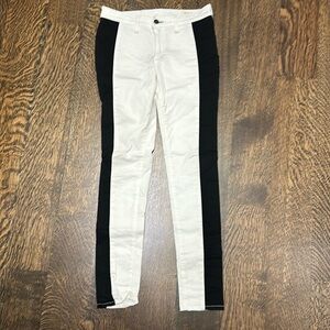 Rag & Bone White Jeans w/Black Stripe